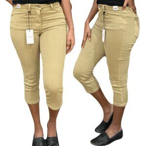 Judy Blue High Waist Capri Khaki